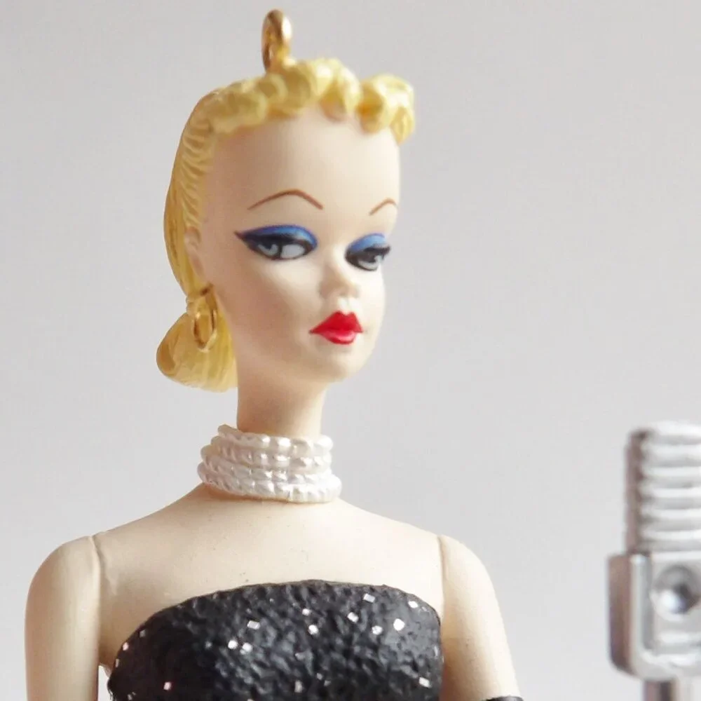 Hallmark Keepsake BARBIE Solo In The Spotlight Ornament in Box Vintage Look 1995